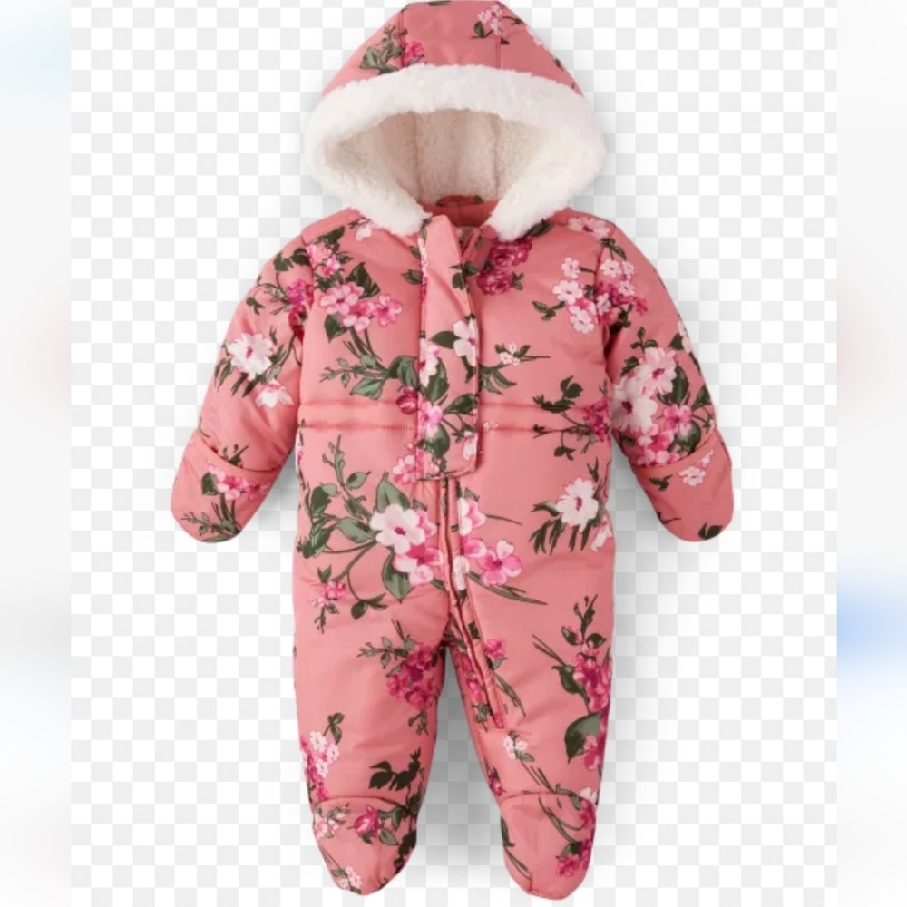 Gorgeous Floral Snow Suit Size 3-6 month